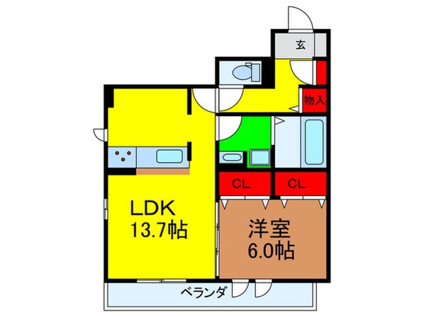 ＣＡＳＡ　ＯＲＩＥＮＴＥの物件間取画像